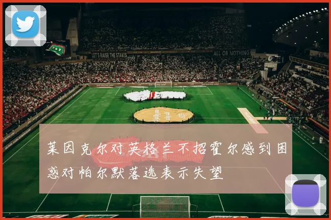 莱因克尔对英格兰不招霍尔感到困惑对帕尔默落选表示失望